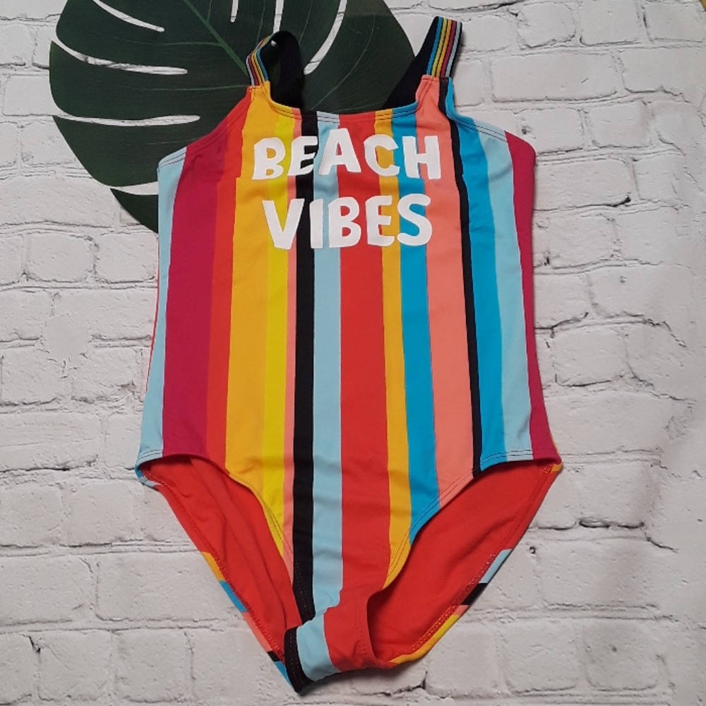 Wonder Nation Girl's One Piece Bathing Suit.